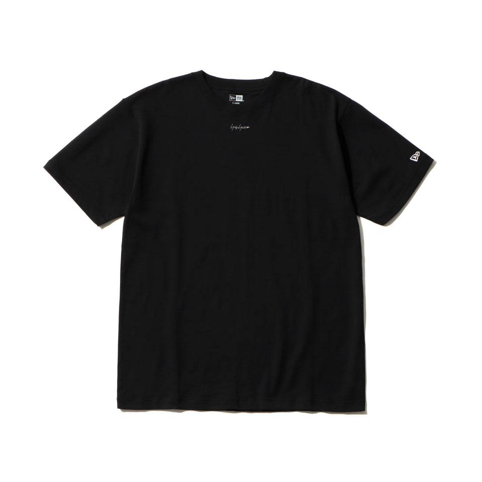 半袖 コットン Tシャツ Yohji Yamamoto FW20 シグネチャーミニロゴ ブラック レギュラーフィット