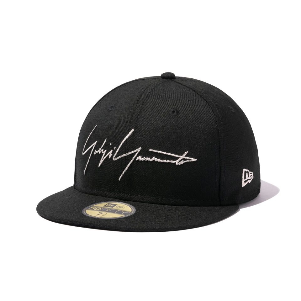 59FIFTY Yohji Yamamoto FW20 シグネチャーロゴ ブラック × メタリックシルバー