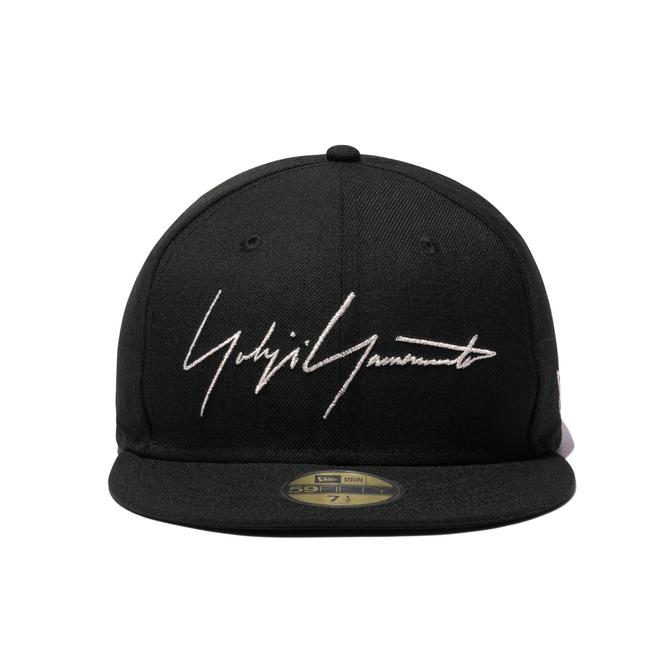 59FIFTY Yohji Yamamoto FW20 シグネチャーロゴ ブラック × メタリックシルバー