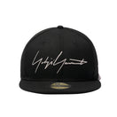 59FIFTY Yohji Yamamoto FW20 シグネチャーロゴ ブラック × メタリックシルバー