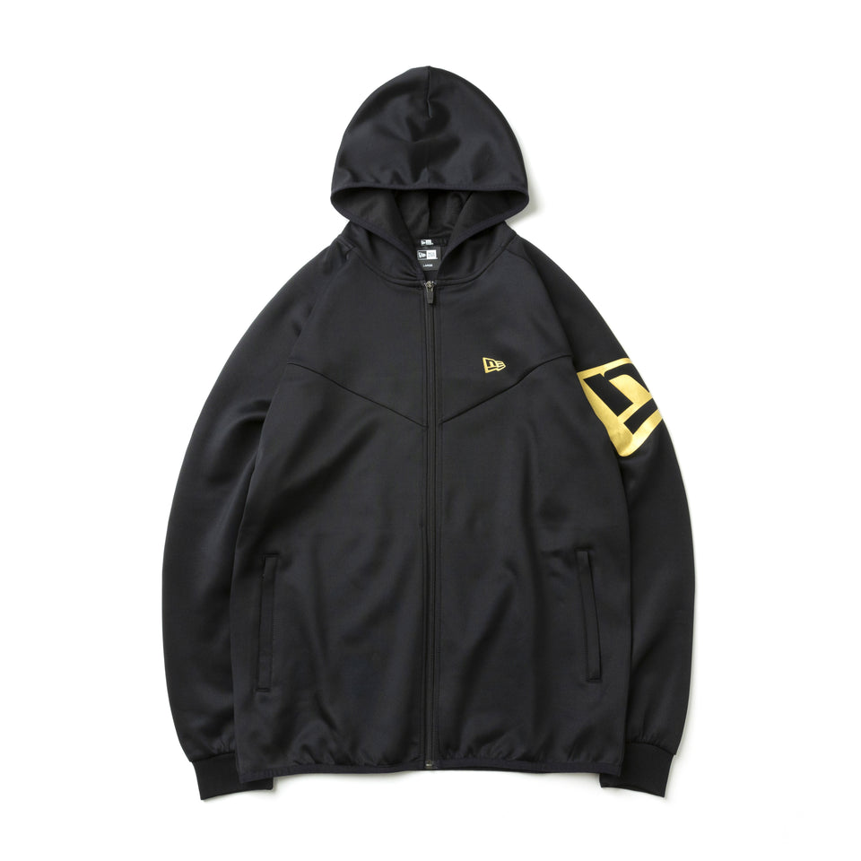 ウォームアップジャケット フラッグ ブラック × ゴールド 【 Performance Apparel 】