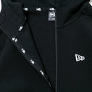 テックスウェット フルジップフーディージャケット ニューエラ ワードマーク バックロゴ ブラック/ホワイト 【NEW ERA WORKOUT】