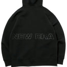 テックスウェット フルジップフーディージャケット ニューエラ ワードマーク バックロゴ ブラック 【NEW ERA WORKOUT】