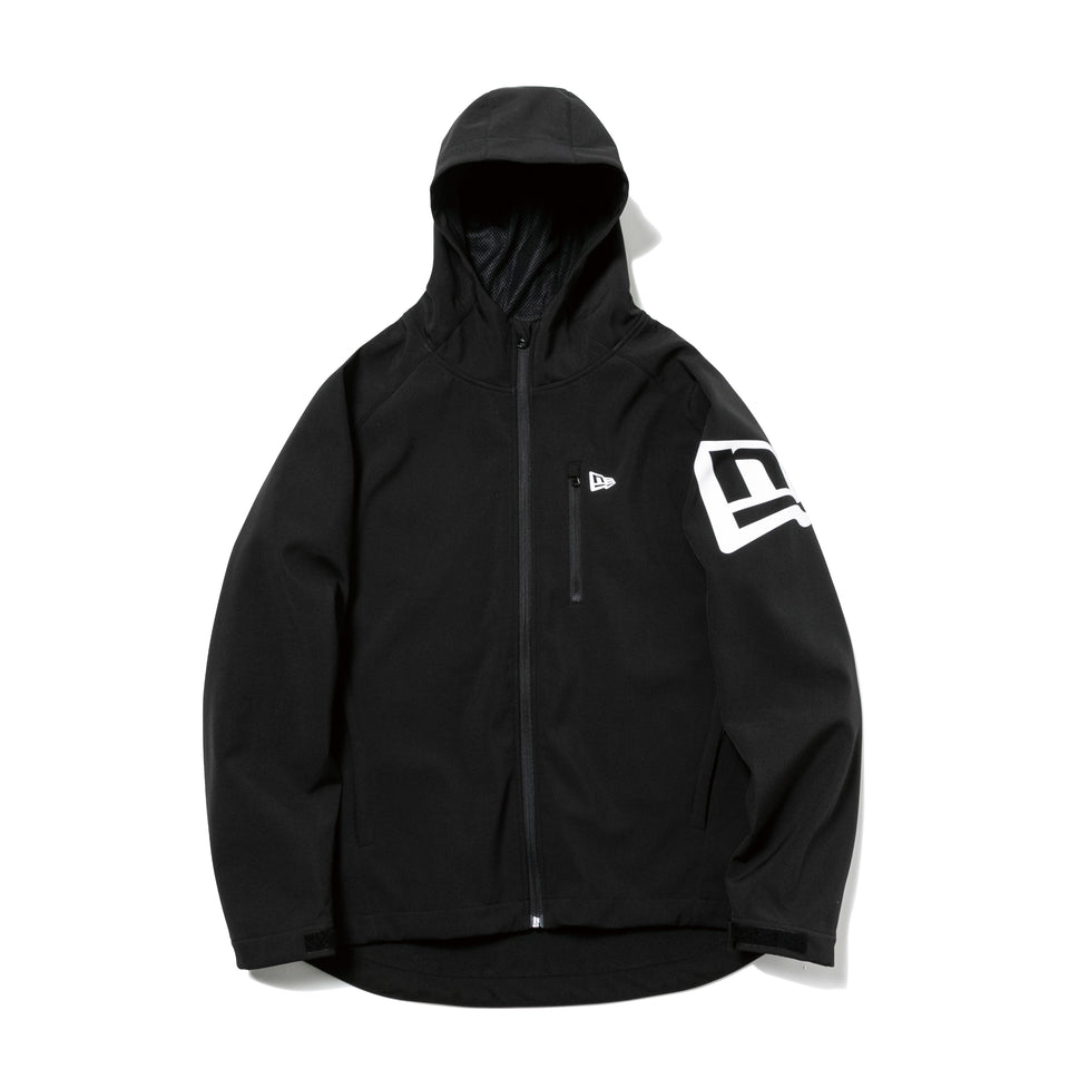ライトシェルジャケット フラッグ ブラック × ホワイト【Performance Apparel】