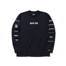 長袖 テックTシャツ オールドロゴ アーカイブ ブラック × ホワイト 【 Performance Apparel 】