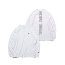長袖 パフォーマンス Tシャツ リア ニューエラワードマーク ホワイト 【NEW ERA WORKOUT】