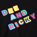 長袖 コットンTシャツ DEE AND RICKY マルチロゴ ブラック レギュラーフィット