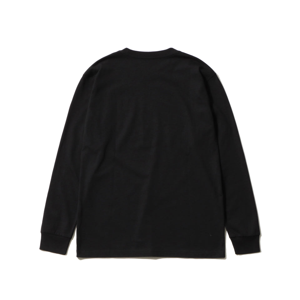長袖 コットンTシャツ DEE AND RICKY マルチロゴ ブラック レギュラーフィット