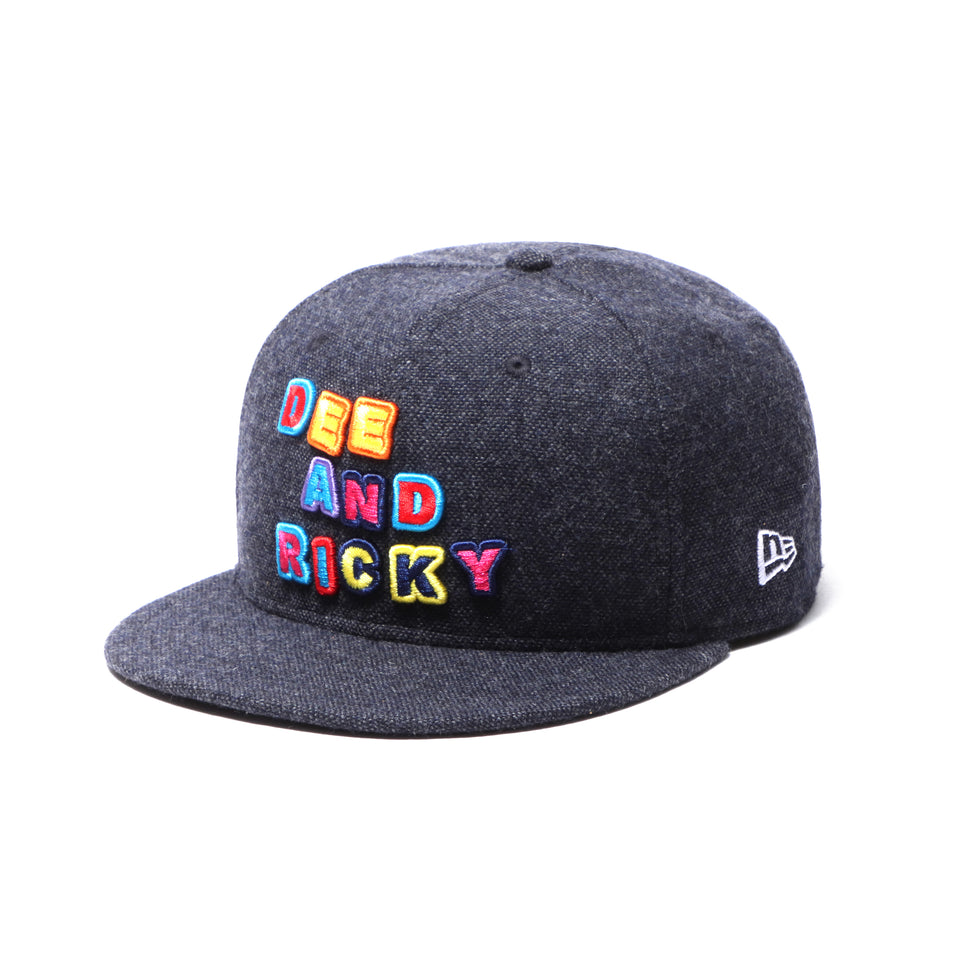 9FIFTY DEE AND RICKY マルチロゴ ネイビー レザーストラップ