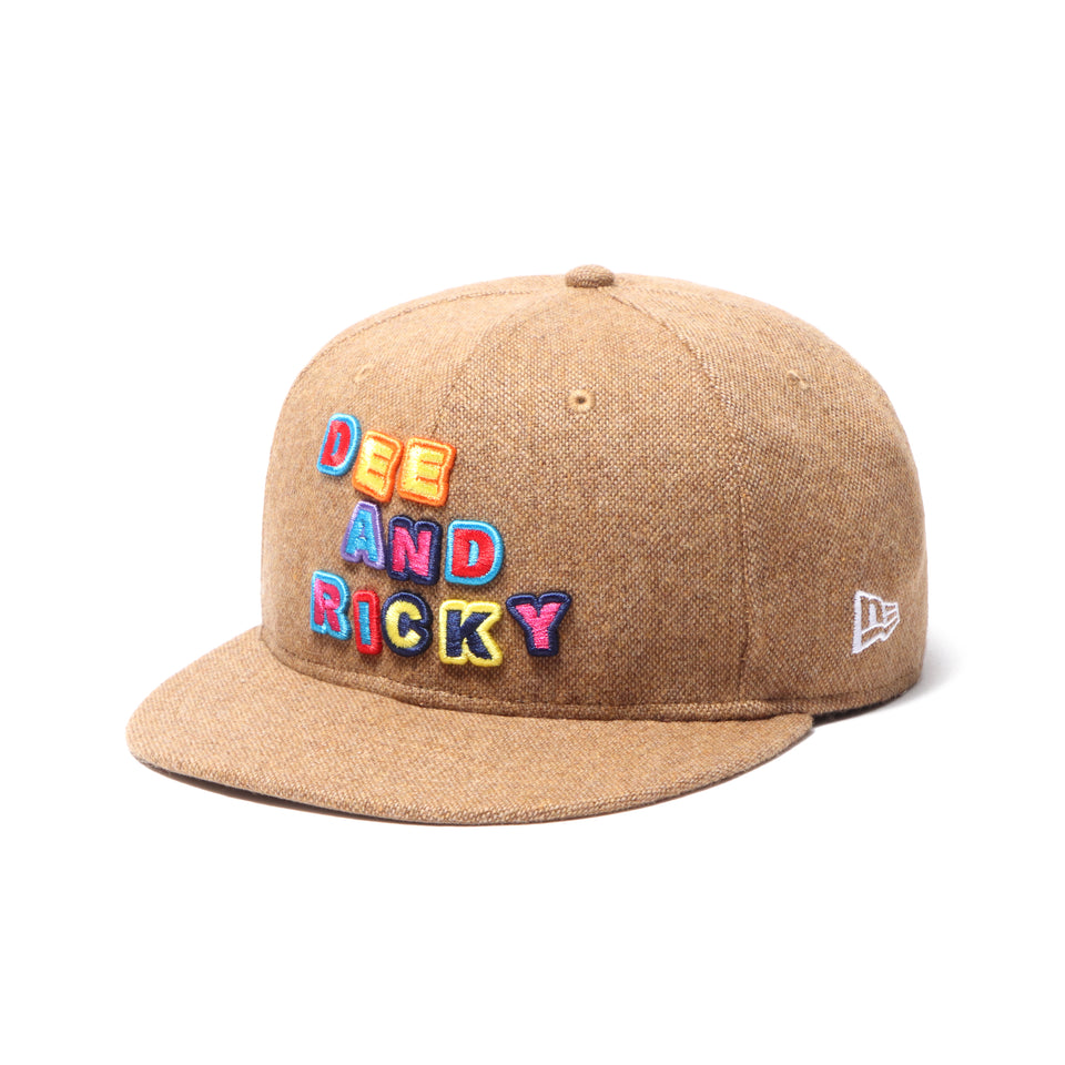 9FIFTY DEE AND RICKY マルチロゴ カーキ レザーストラップ
