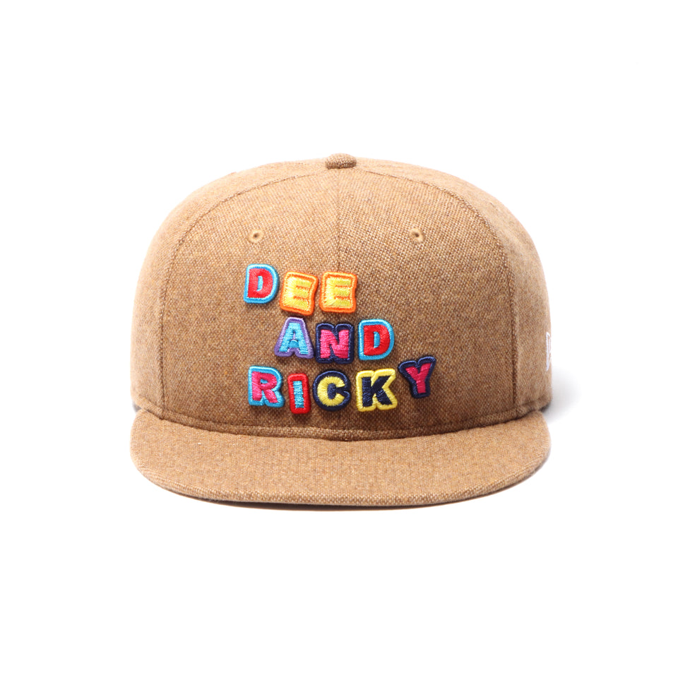 9FIFTY DEE AND RICKY マルチロゴ カーキ レザーストラップ