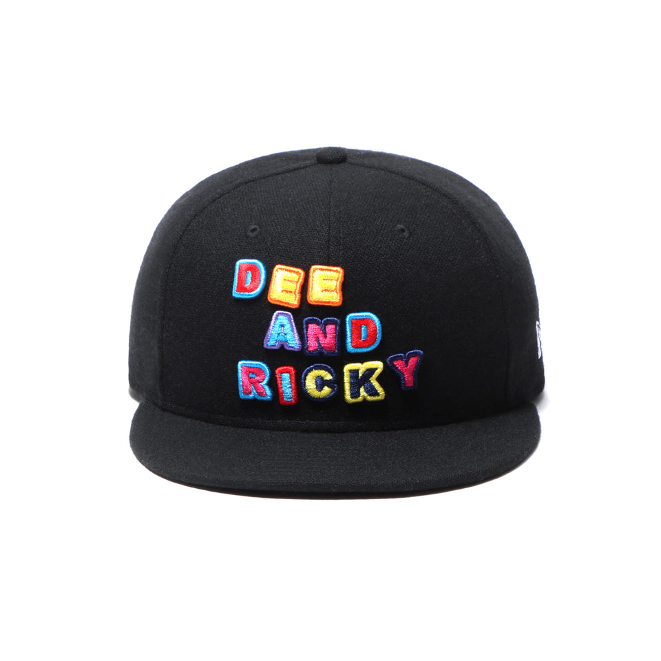 9FIFTY DEE AND RICKY マルチロゴ ブラック レザーストラップ