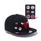 9FIFTY 6パッチ シカゴ・ブルズ ブラック