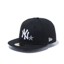59FIFTY With Star ニューヨーク・ヤンキース ブラック × ホワイト