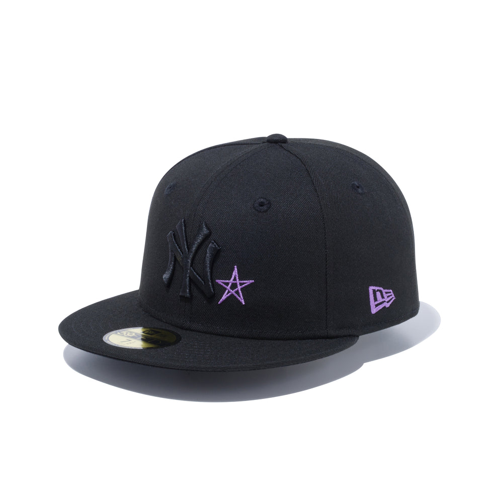 59FIFTY With Star ニューヨーク・ヤンキース ブラック/パープル