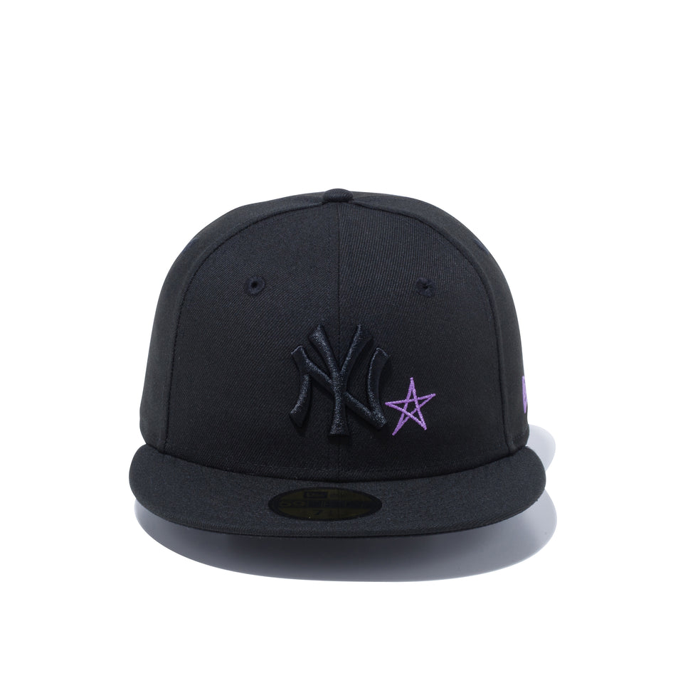 59FIFTY With Star ニューヨーク・ヤンキース ブラック/パープル