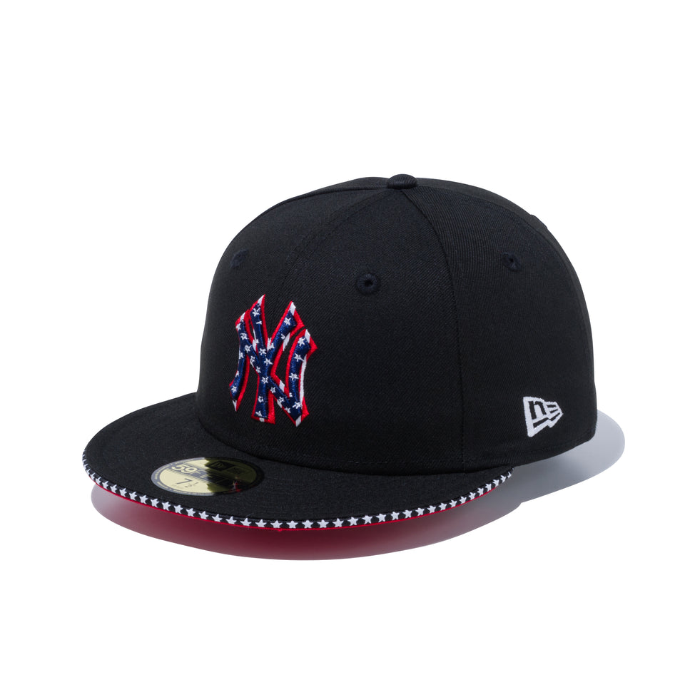 59FIFTY スター サンドイッチバイザー ニューヨーク・ヤンキース スターロゴ ブラック