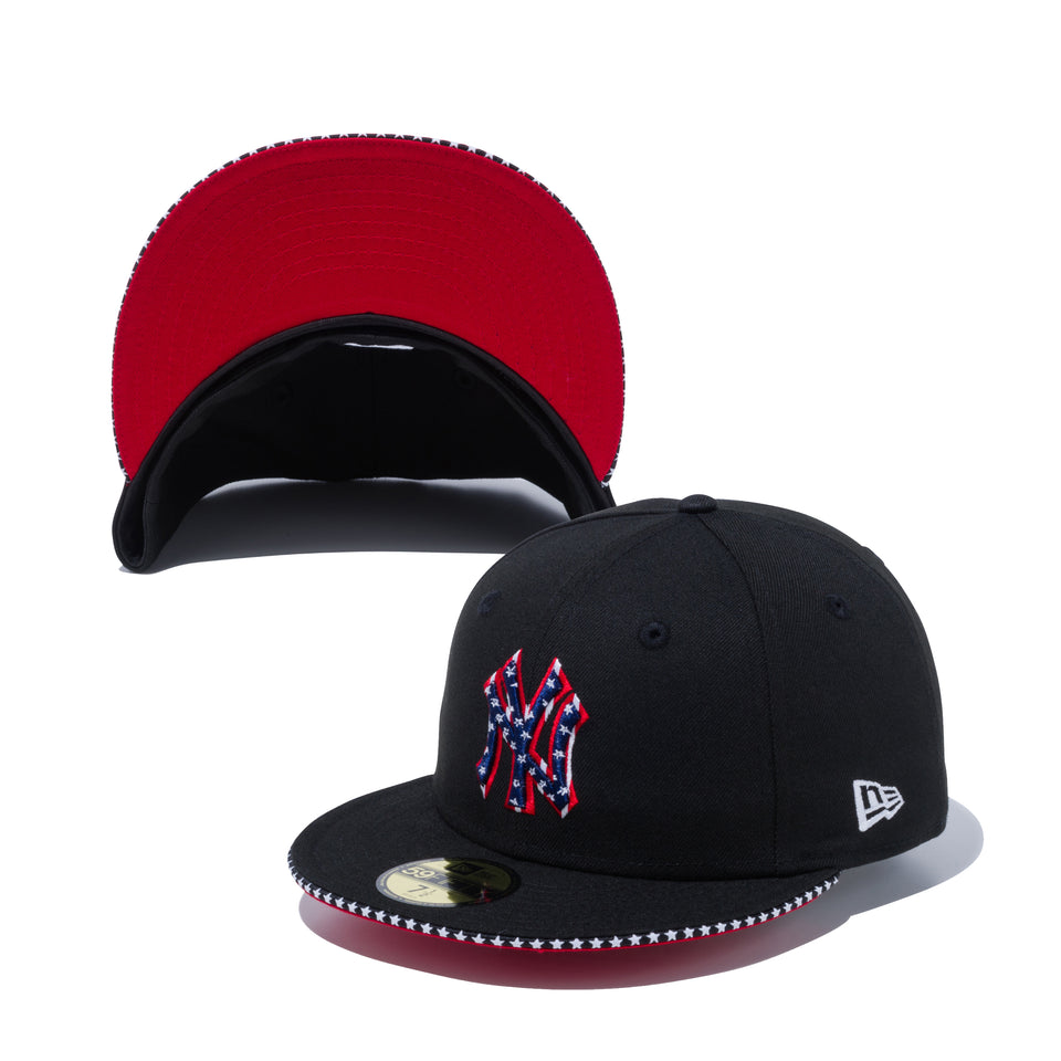 59FIFTY スター サンドイッチバイザー ニューヨーク・ヤンキース スターロゴ ブラック