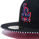 59FIFTY スター サンドイッチバイザー ロサンゼルス・ドジャース スターロゴ ブラック