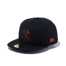 59FIFTY MLB ネオンフレーム ニューヨーク・ヤンキース ブラック/ラヴァレッド