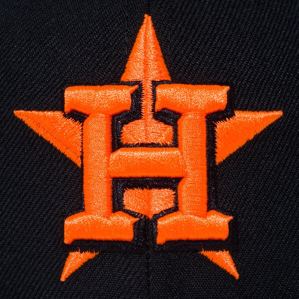 59FIFTY MLB ネオンフレーム ヒューストン・アストロズ ブラック/ネオンオレンジ