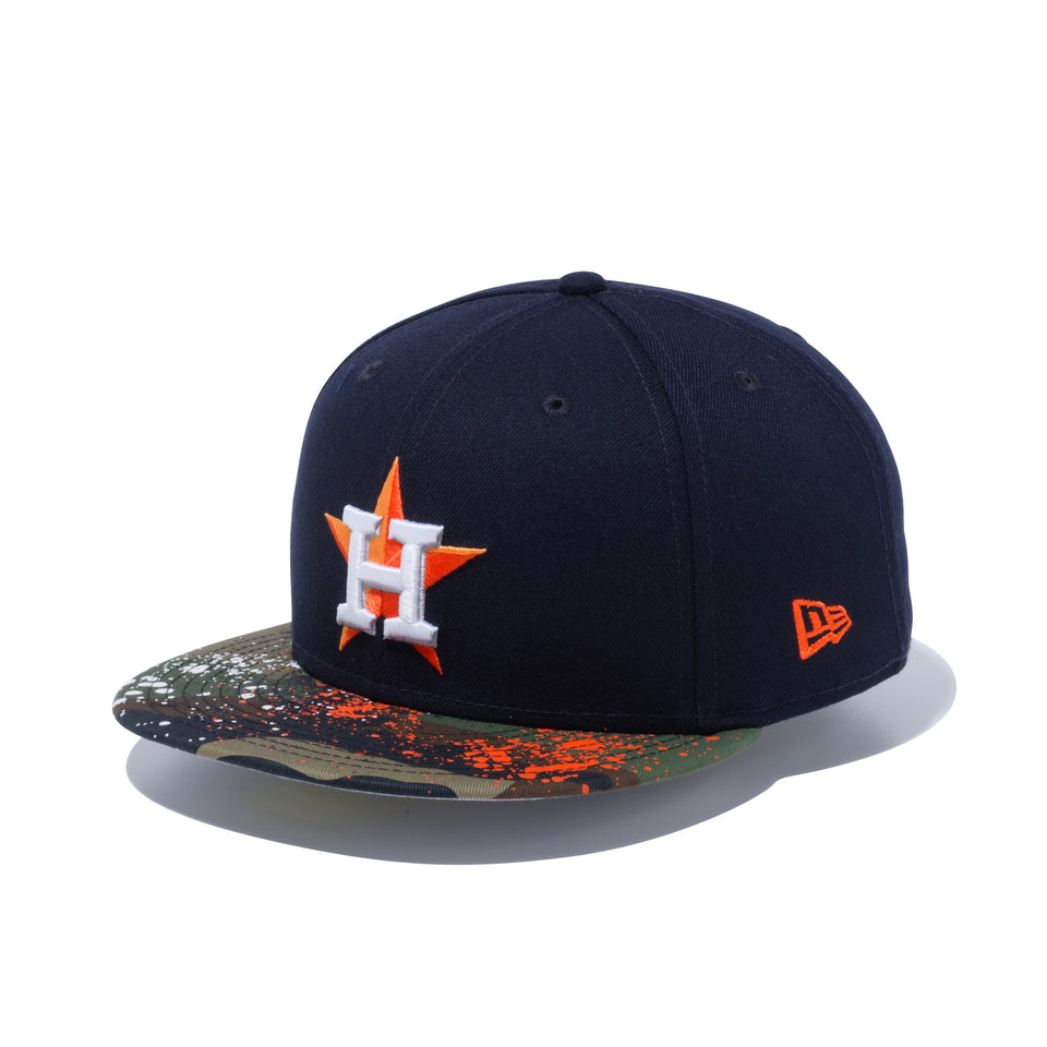 59FIFTY Camo Splatter ヒューストン・アストロズ ネイビー ウッドランドカモバイザー - 12589227-700| NEW ERA ニューエラ公式オンラインストア