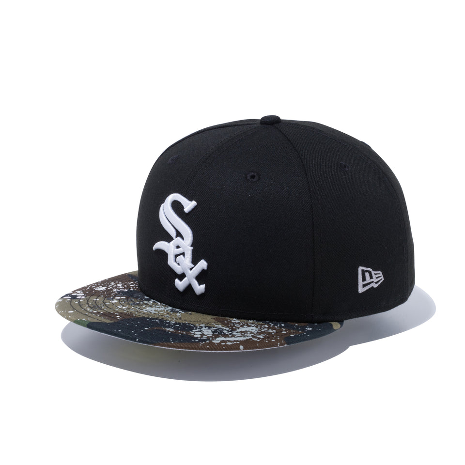 59FIFTY Camo Splatter シカゴ・ホワイトソックス ブラック ウッドランドカモバイザー - 12589229-700| NEW ERA ニューエラ公式オンラインストア