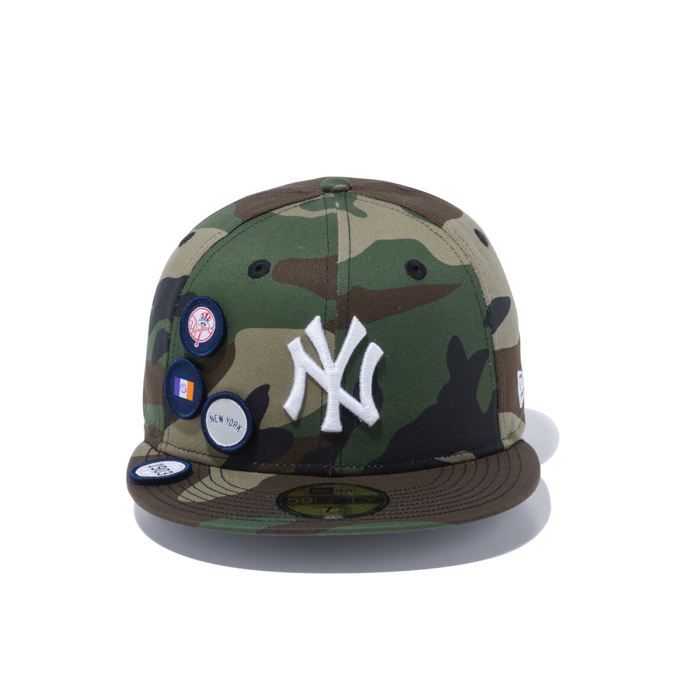 59FIFTY 6パッチ ニューヨーク・ヤンキース ウッドランドカモ - 12589230-700| NEW ERA ニューエラ公式オンラインストア