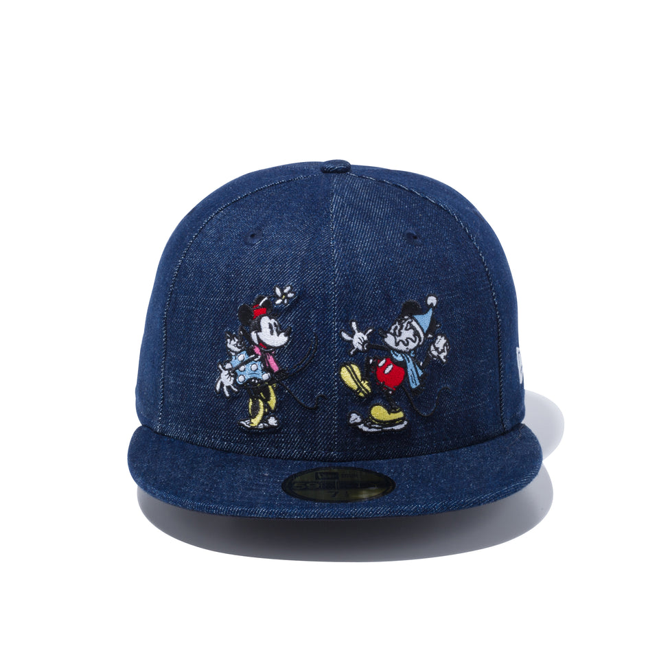 59FIFTY ディズニー ウインター ミッキーマウス&ミニーマウス インディゴデニム
