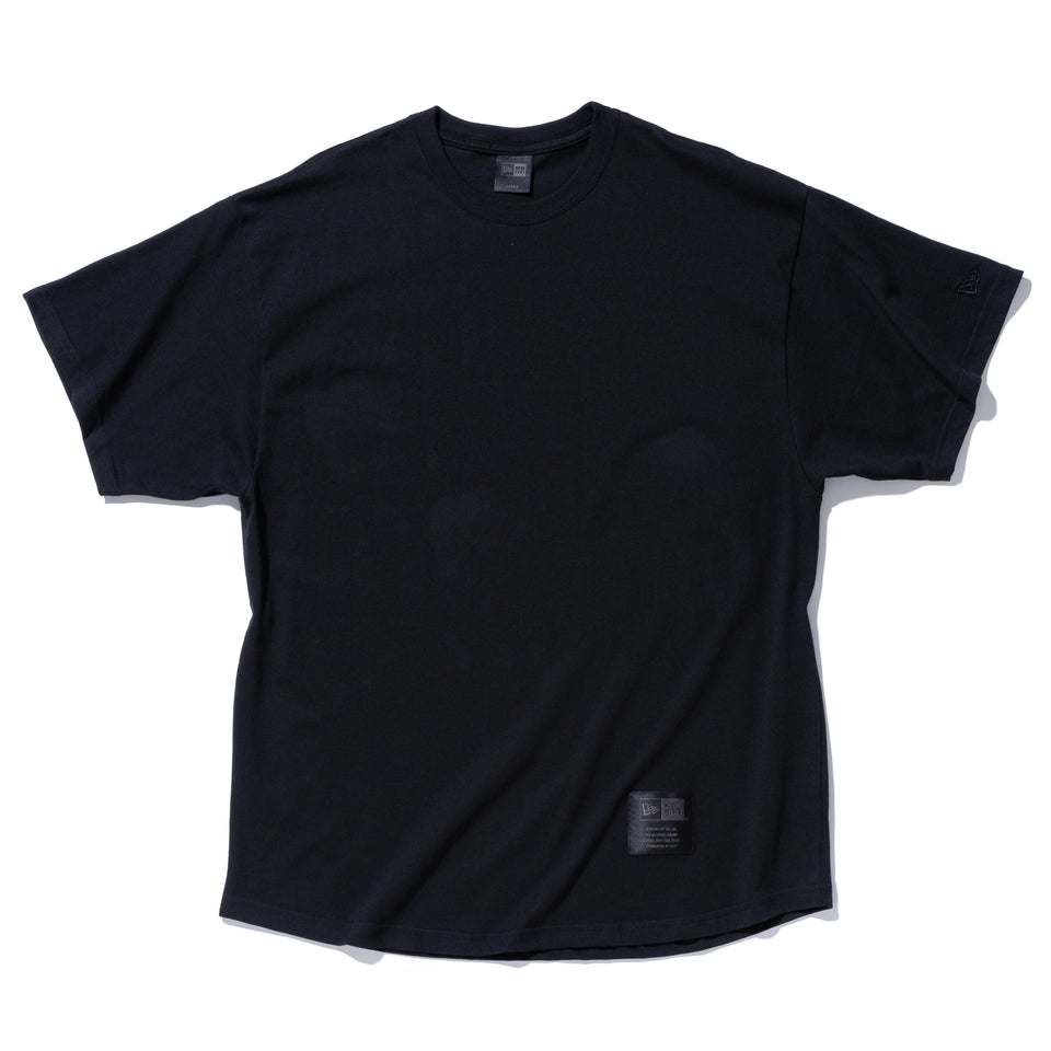 オーバーサイズド 半袖 コットン Tシャツ NEW ERA BLACK LABEL ブラック