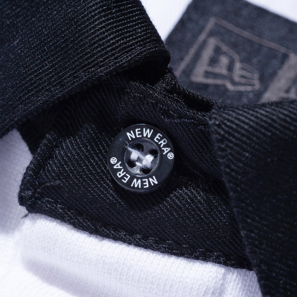 長袖 ラグビーシャツ NEW ERA BLACK LABEL ヘビーウェイト ホワイト