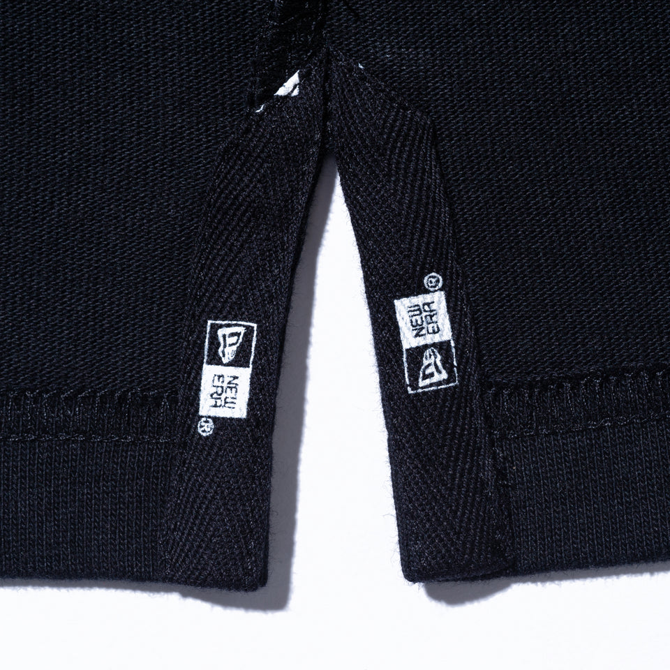 長袖 ラグビーシャツ NEW ERA BLACK LABEL ヘビーウェイト ブラック