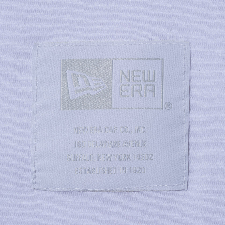 長袖 コットン Tシャツ NEW ERA BLACK LABEL ホワイト リラックスフィット