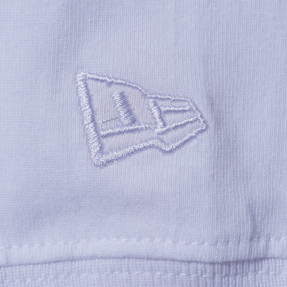 長袖 コットン Tシャツ NEW ERA BLACK LABEL ホワイト リラックスフィット