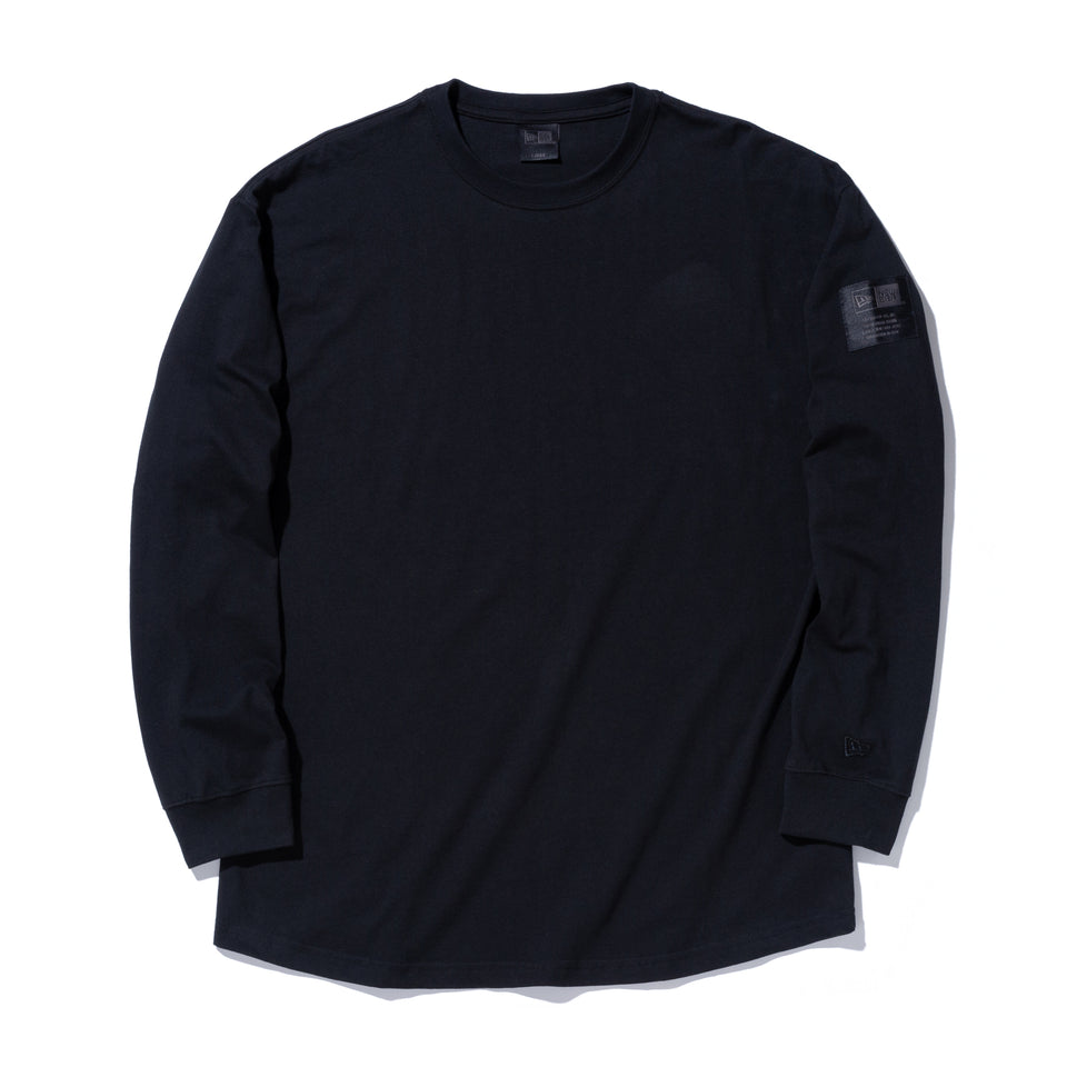 オーバーサイズド 長袖 コットン Tシャツ NEW ERA BLACK LABEL ブラック