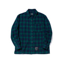 長袖 フランネル チェックシャツ NEW ERA BLACK LABEL グリーン