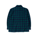 長袖 フランネル チェックシャツ NEW ERA BLACK LABEL グリーン