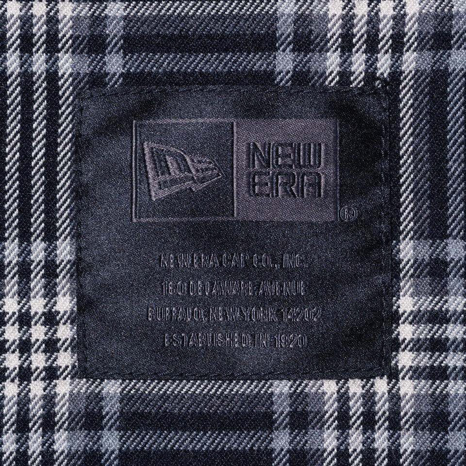 長袖 フランネル チェックシャツ NEW ERA BLACK LABEL ブラック