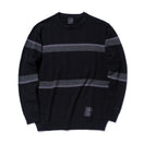 長袖 ニットセーター ウォッシャブル NEW ERA BLACK LABEL ブラック