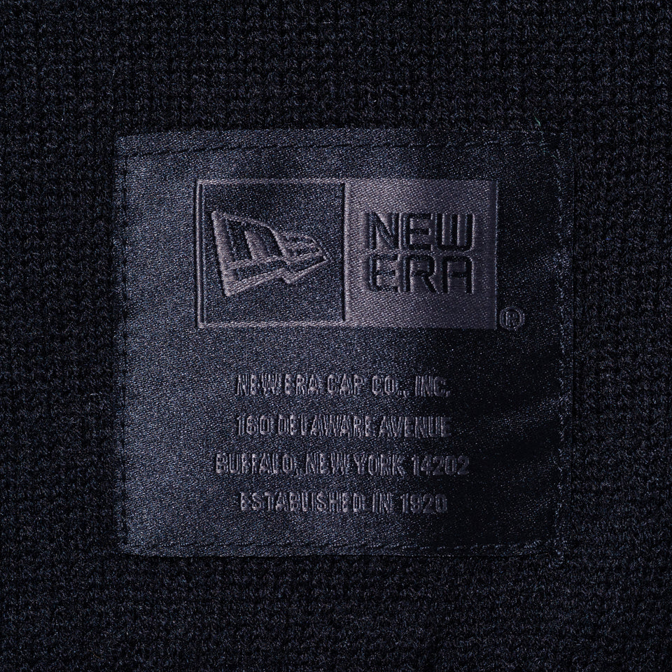 長袖 ニットセーター ウォッシャブル NEW ERA BLACK LABEL ブラック