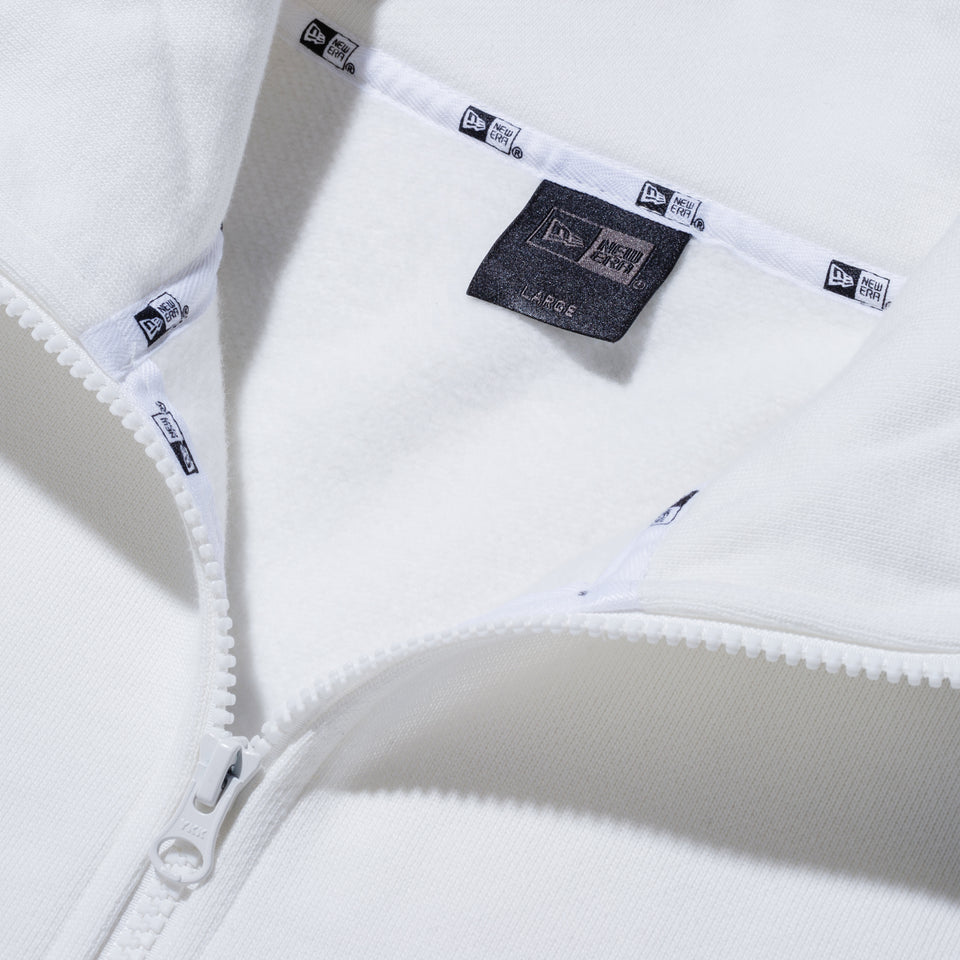 裏起毛 ハーフジップ スウェット NEW ERA BLACK LABEL ヘビーウェイト オフホワイト