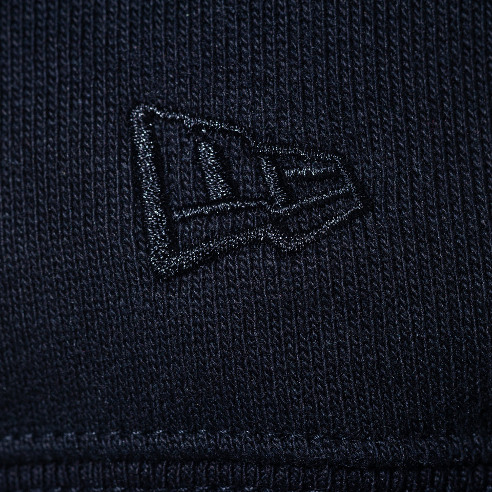 裏起毛 ハーフジップ スウェット NEW ERA BLACK LABEL ヘビーウェイト ブラック