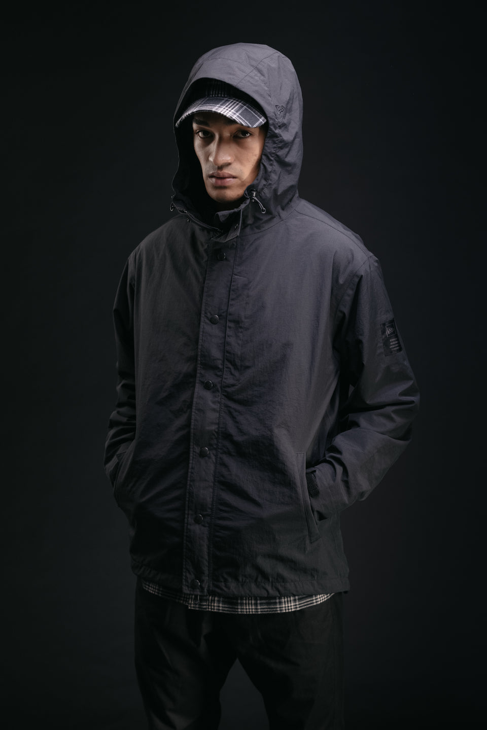 フィールド フーディッド ジャケット NEW ERA BLACK LABEL ブラック