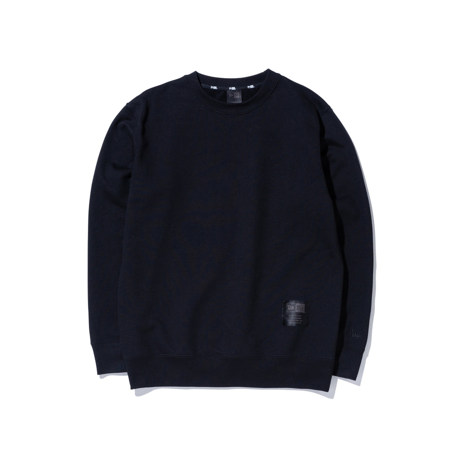 クルーネック スウェット NEW ERA BLACK LABEL ヘビーウェイト ブラック