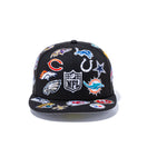 【ストア限定】 59FIFTY NFL ALL LOGOS ブラック【100th Monthly Limited】