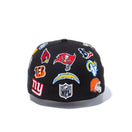 【ストア限定】 59FIFTY NFL ALL LOGOS ブラック【100th Monthly Limited】