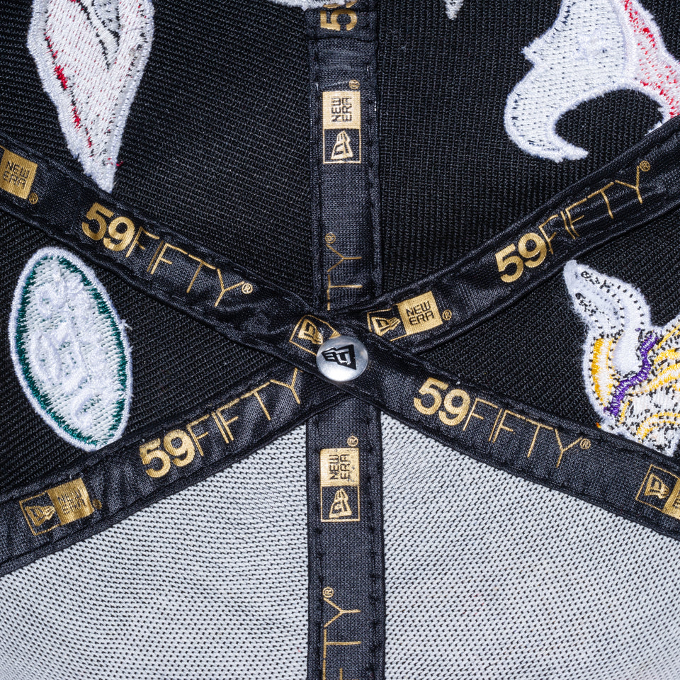 【ストア限定】 59FIFTY NFL ALL LOGOS ブラック【100th Monthly Limited】