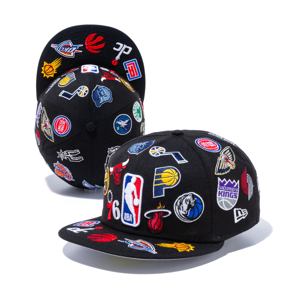 【ストア限定】 59FIFTY NBA ALL LOGOS ブラック【100th Monthly Limited】