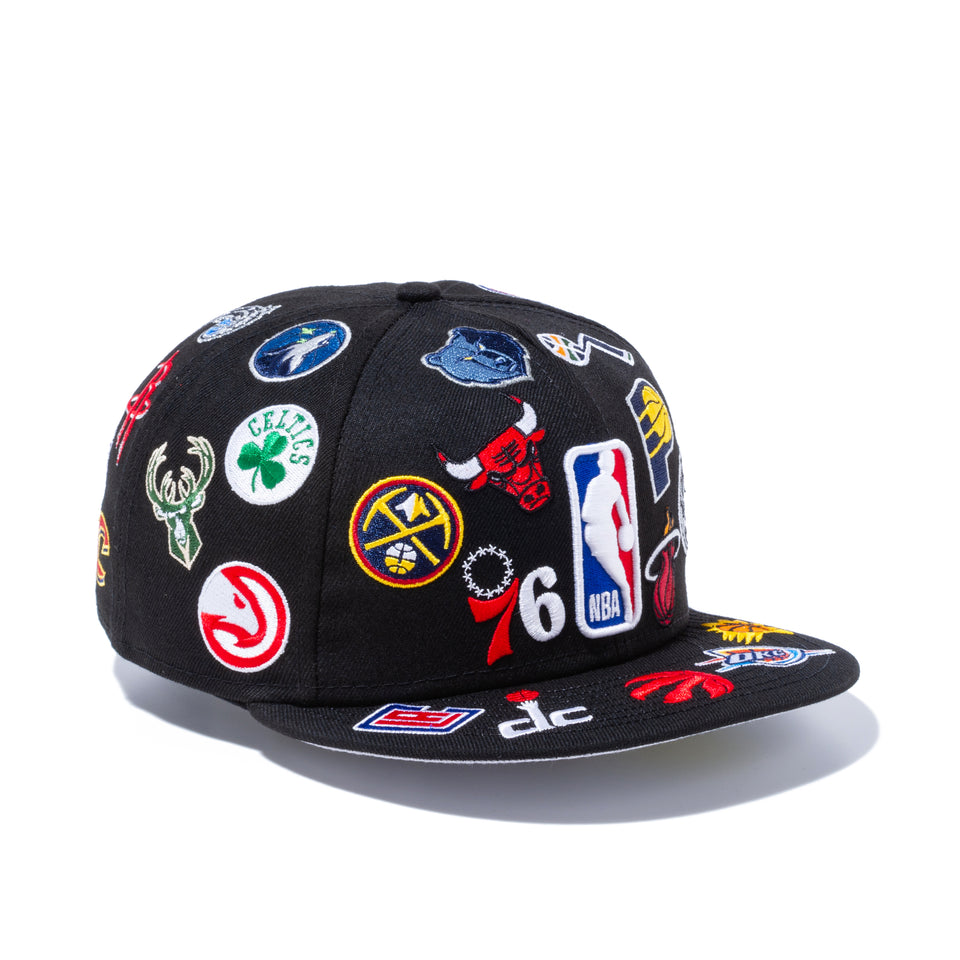 【ストア限定】 59FIFTY NBA ALL LOGOS ブラック【100th Monthly Limited】