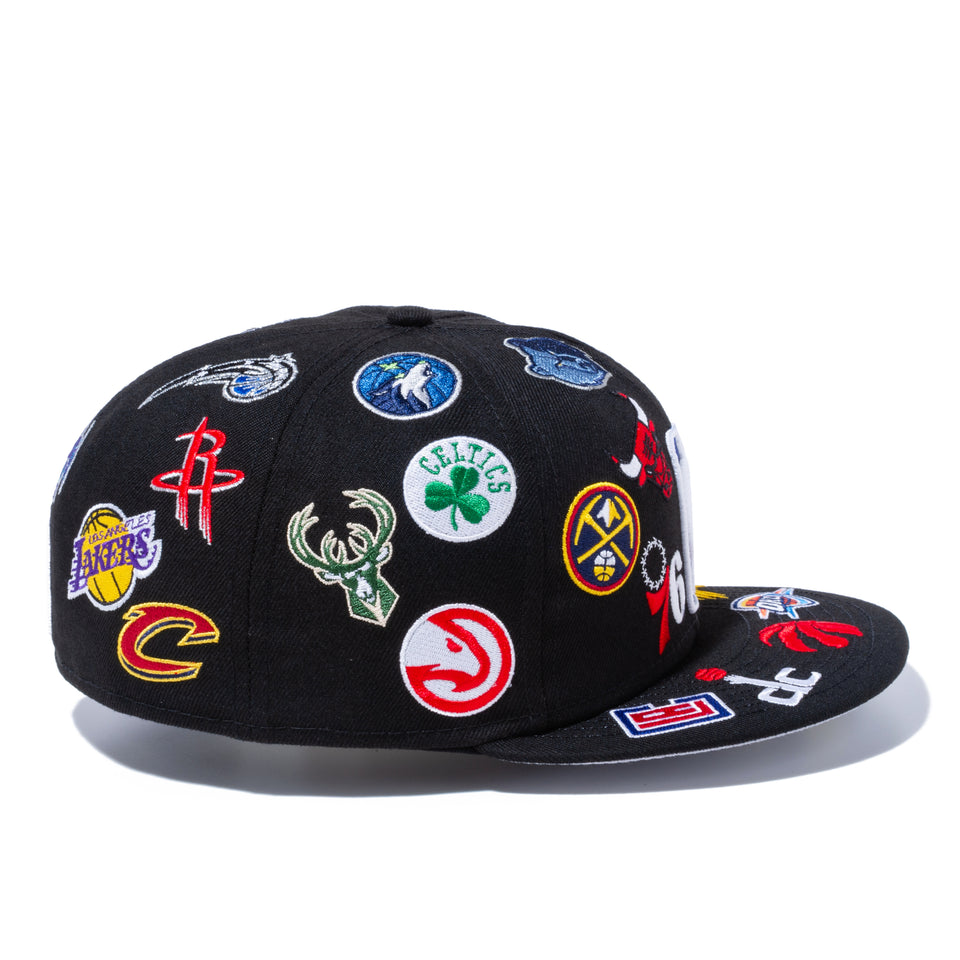 【ストア限定】 59FIFTY NBA ALL LOGOS ブラック【100th Monthly Limited】